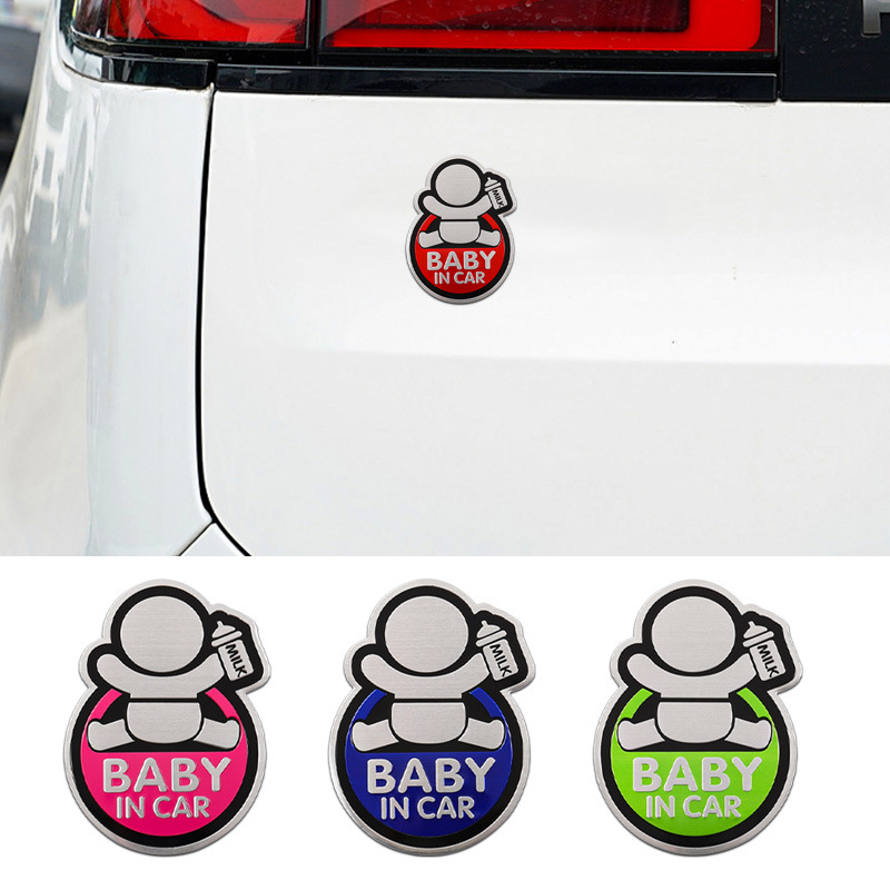 Car Accessories For Baby - Yüksek kaliteli Modifikasyon 3D Metal Alüminyum