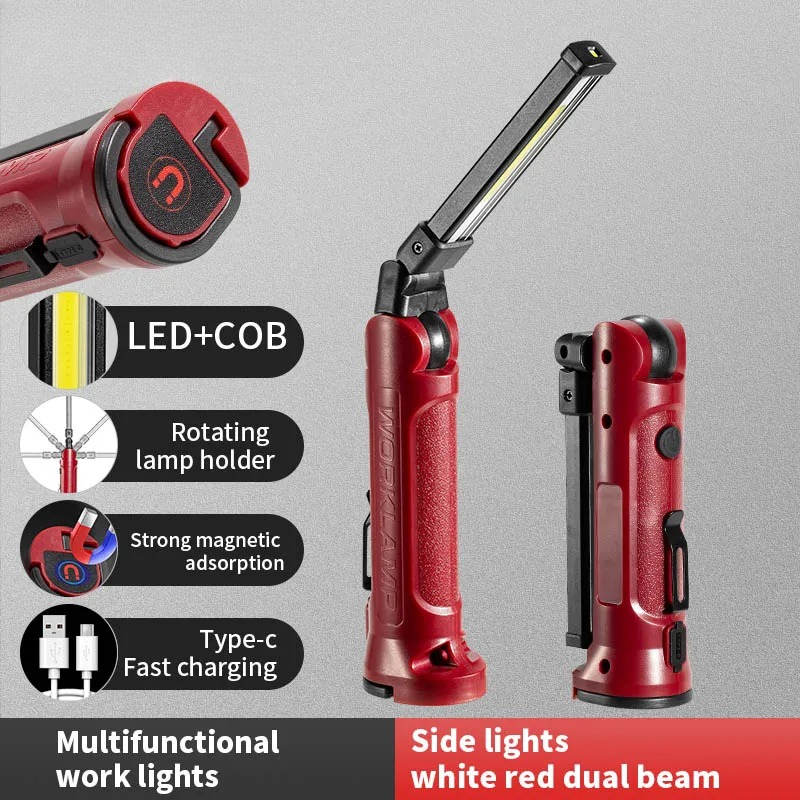 Car Accessories Hanging - COB LED Çalışma Işığı Şarj Edilebilir