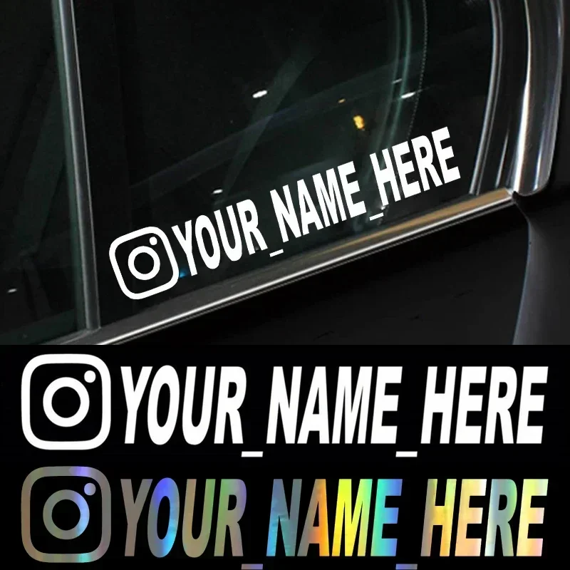 Car Accessories Nz - Kullanıcı Adı Özel Kişiselleştirilmiş Instagram Vinil