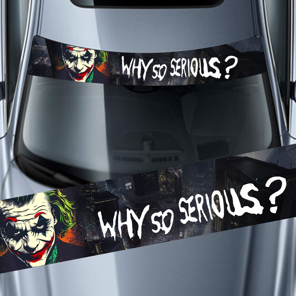 Car Accessories Joker - Neden Bu Kadar Ciddi Araba Sticker