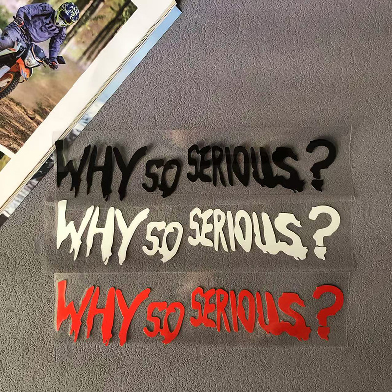 Car Accessories Joker - Neden Bu Kadar Ciddi Çıkartmaları Motosiklet