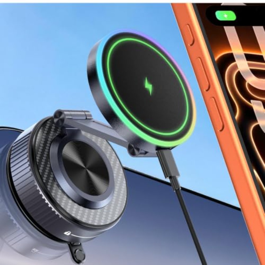 Wireless Car Charger - Magsafe Araç İçi Şarj Cihazı için,