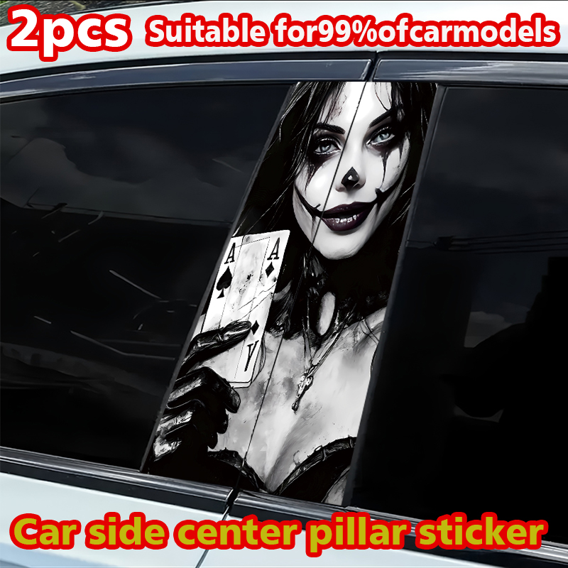Car Accessories Joker - 2 adet araba B sütunu çıkartmaları