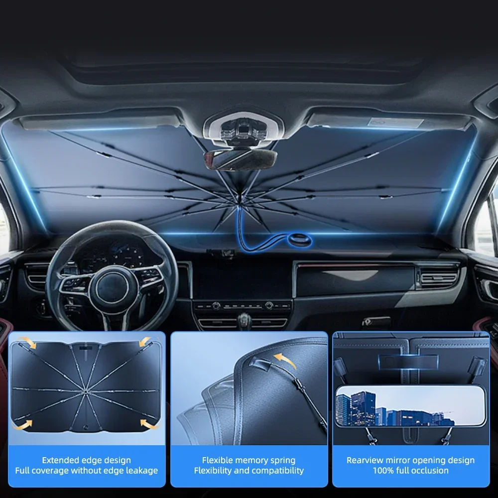 Araba ön camı güneşlik katlana - Automatic Car Sunshade incelemesi ve fiyatı
