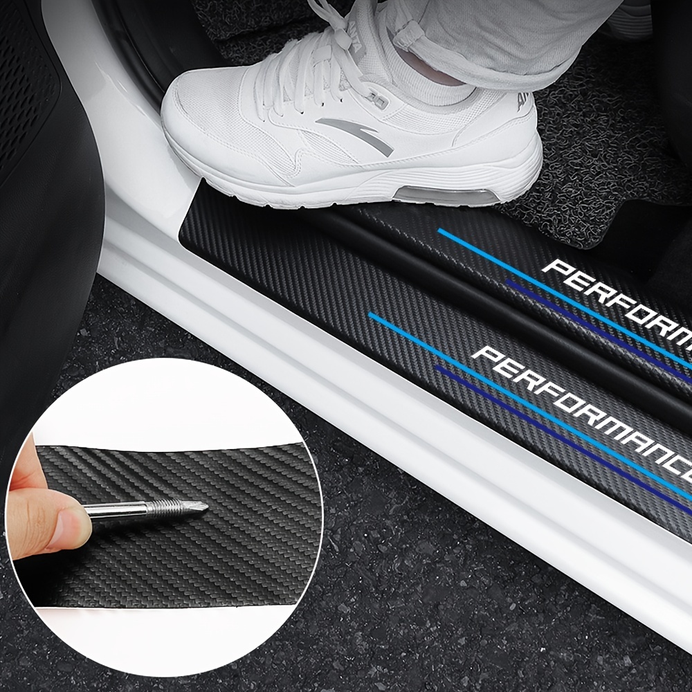 4 adet karbon Fiber eşik plaka - Car Accessories Nz incelemesi ve fiyatı