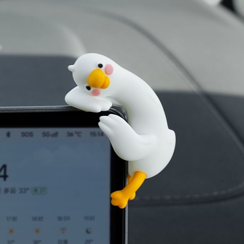 Sevimli Karikatür Beyaz Ördek  - Car Accessories For Interior incelemesi ve fiyatı