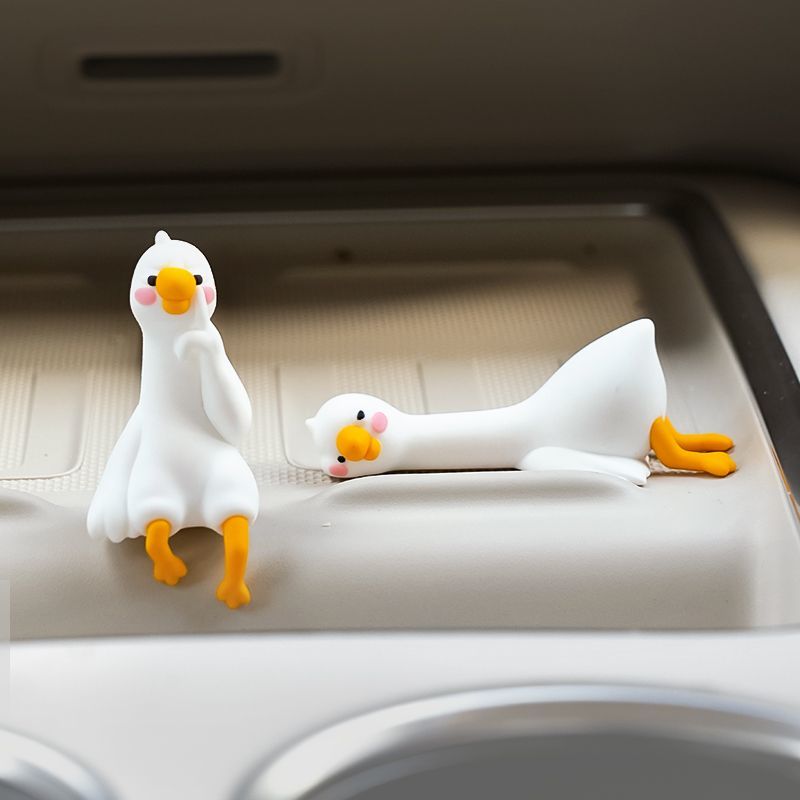 Sevimli Karikatür Beyaz Ördek  - Car Accessories For Interior incelemesi ve fiyatı