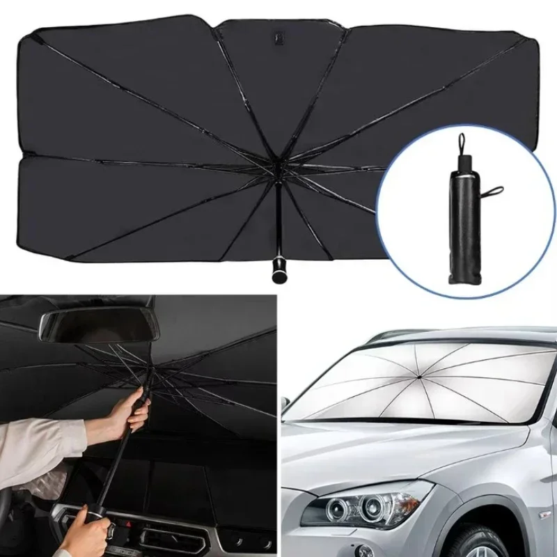 1 adet araba ön camı güneş göl - Automatic Car Sunshade incelemesi ve fiyatı