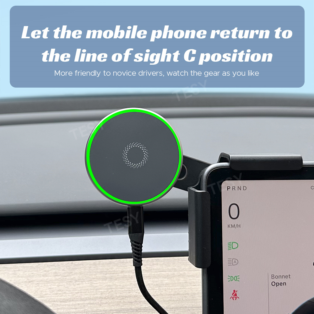 Tesla Model Y Launch 2026 2025 - Wireless Car Charger incelemesi ve fiyatı