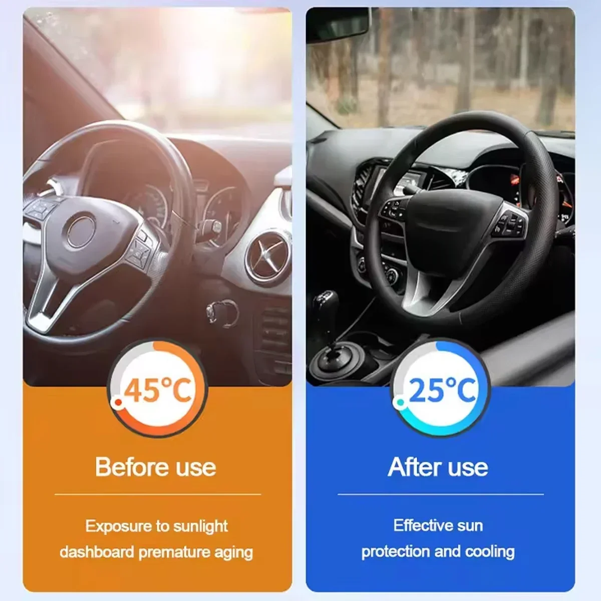 Araba ön camı güneşlik örtüsü  - Automatic Car Sunshade incelemesi ve fiyatı